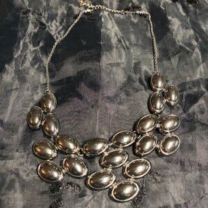 Liz Claiborne Black metalic necklace
